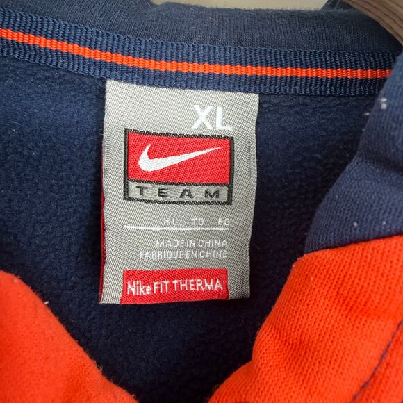 Nike Auburn Hoodie Size XL Men's Navy Felt Lettering Y2K - Picture 4 of 9